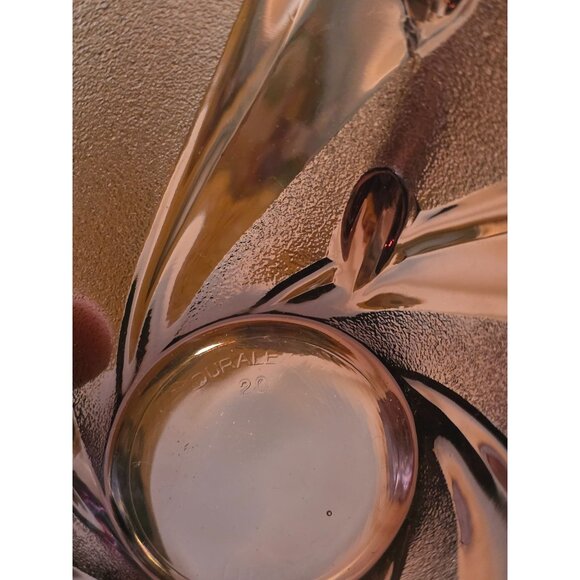 Vintage Arcoroc France Swirl Purple Glass Coffee Cup & Saucer Set - Picture 4 of 16